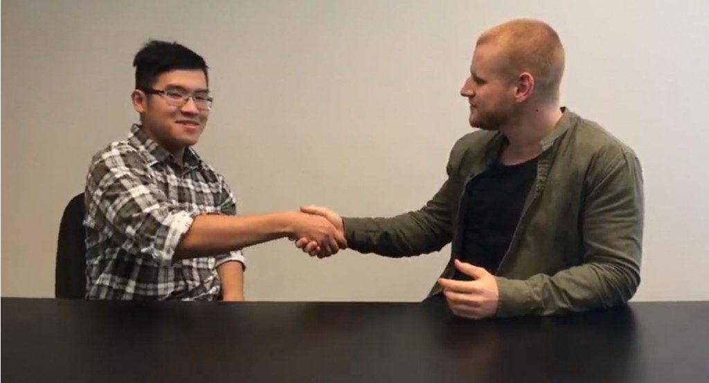 Hayden just landed his first job as a front-end developer