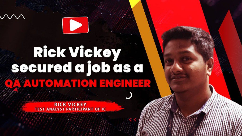 Rick Vickey landed a job as a QA Automation Engineer