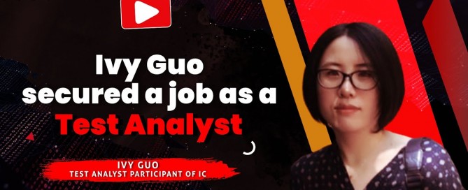 Ivy find a job as a test analyst