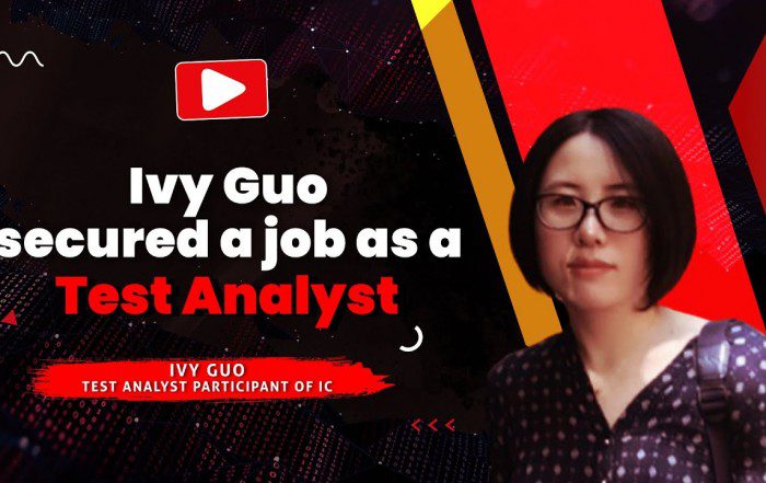 Ivy find a job as a test analyst