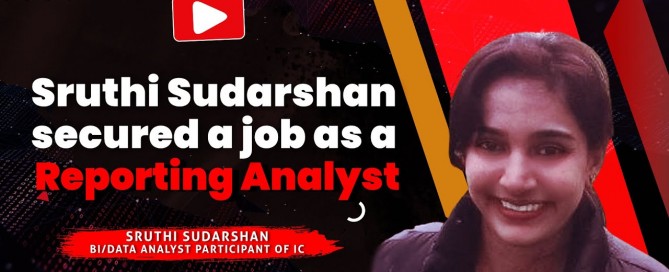 Sruthi Sudarshan secured a job as a Reporting Analyst