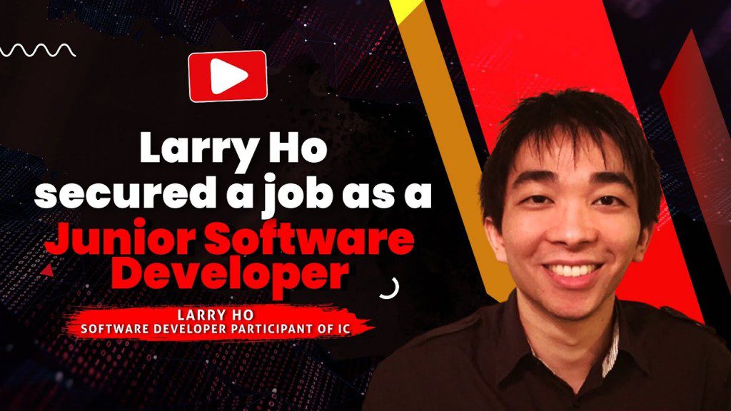 Larry Ho secured a job as a Junior Software Developer