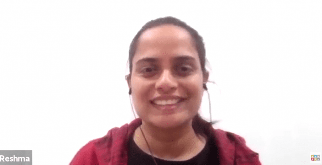 Reshma Reghu secured a job as a Test Automation Engineer