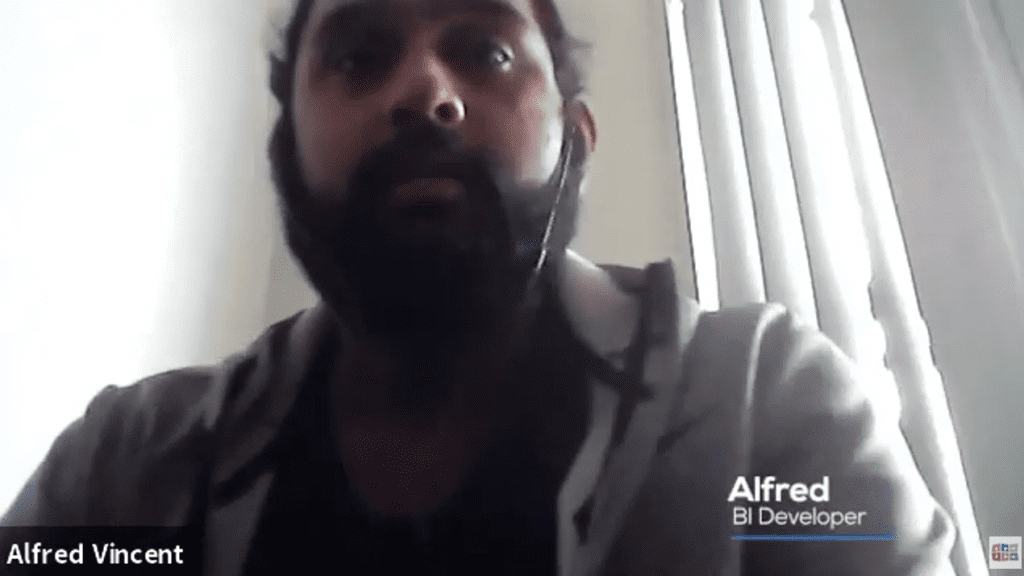 Alfred secured a position as a BI Developer!