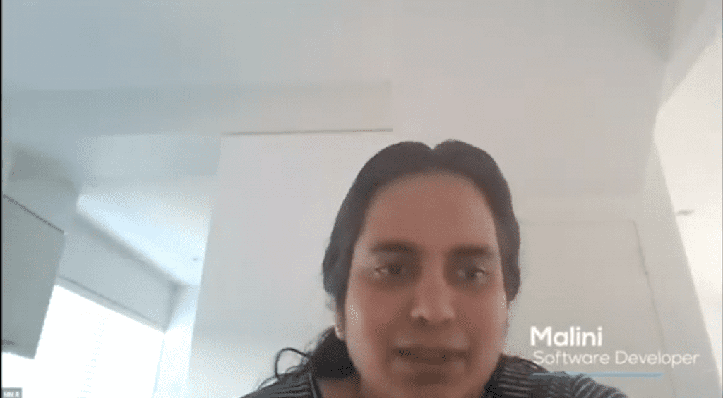 Malini found a job as a Software Developer in only 6 months!
