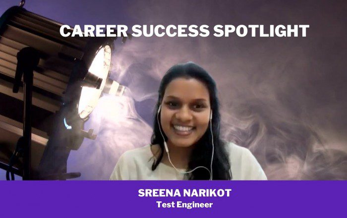 Sreena job as a test engineer